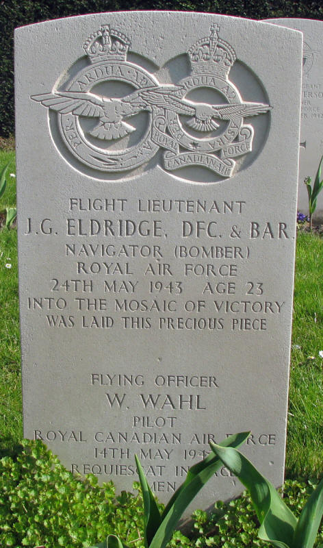 F/O William Wahl<br/><br /><br />died May 14th, 1943